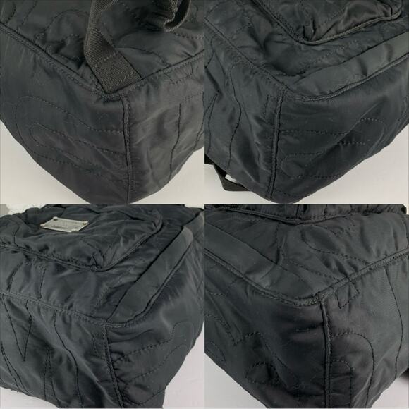 Marc Jacobs Black Quilted Nylon Bow Workwear Standard Supply Backpack